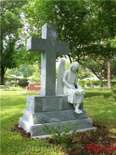 Good Quality Polished Asian Style Indian Red/ Imperial Red Granite Tombstone Design/ Western Style Monuments/ Upright Monuments/ Headstones/ Monument Design