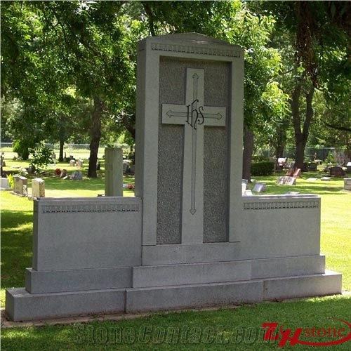 Good Quality Polished Bench Style Dakota Mahogany Granite Tombstone Design/ Monument Design/ Western Style Monuments/ Upright Monuments/ Headstones