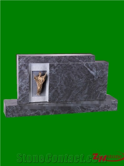 Good Quality Polished Bench Style Indian Red/ Imperial Red Granite Tombstone Design/ Western Style Monuments/ Upright Monuments/ Headstones/ Monument Design