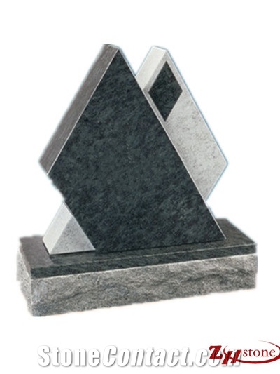 Good Quality Round Corners Straight Design Indian Red/ Imperial Red Granite Western Style Monuments/ Upright Monuments/ Headstones/ Gravestone/ Custom Monuments