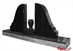 Good Quality Round Corners Straight Design Indian Red/ Imperial Red Granite Western Style Monuments/ Upright Monuments/ Headstones/ Gravestone/ Custom Monuments