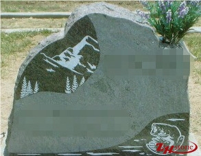 Good Quality Serp with Heart for Kids Indian Red/ Imperial Red/ Absolute Black/ Jet Black/ Shanxi Black Granite Monument Design/ Single Monuments/ Heart Tombstones/ Gravestone/ Custom Monuments
