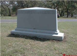Own Factory Bevel Top Georgia Grey/ G603/ Sesame White Granite Tombstone Design/ Monument Design/ Western Style Monuments/ Upright Monuments/ Headstones