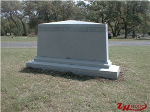 Own Factory Traditional Oval Top with Side Vases Georgia Grey/ Sesame White/ G603 Granite Western Style Monuments/ Upright Monuments/ Single Monuments/ Cemetery Tombstones/ Gravestone
