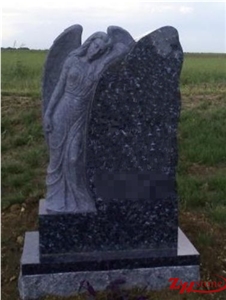 Traditional Design Oval Top with Vase Whole Dakota Mahogany Granite Tombstone Design/ Monument Design/ Western Style Monuments/ Upright Monuments/ Headstones