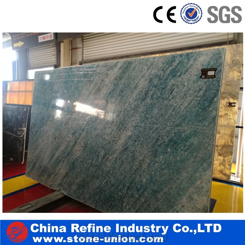 Blue Jade Semiprecious Stone Flooring Tiles , Gemstone Flooring , Paving Stone in Hot Market