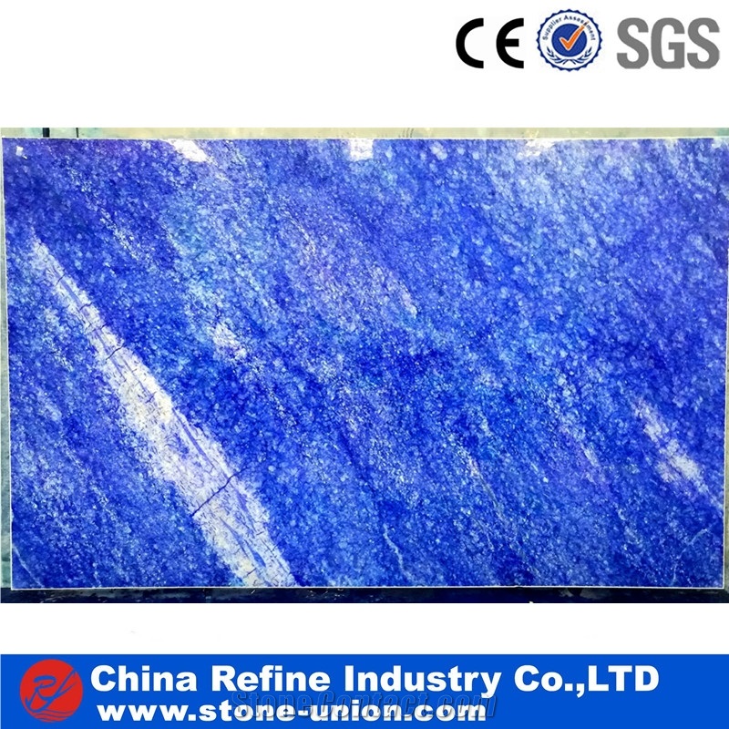 Blue Jade Semiprecious Stone Flooring Tiles , Gemstone Flooring , Paving Stone in Hot Market