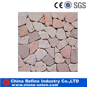 Stone Red Basalt Mosaic Tile for Interior Decoration
