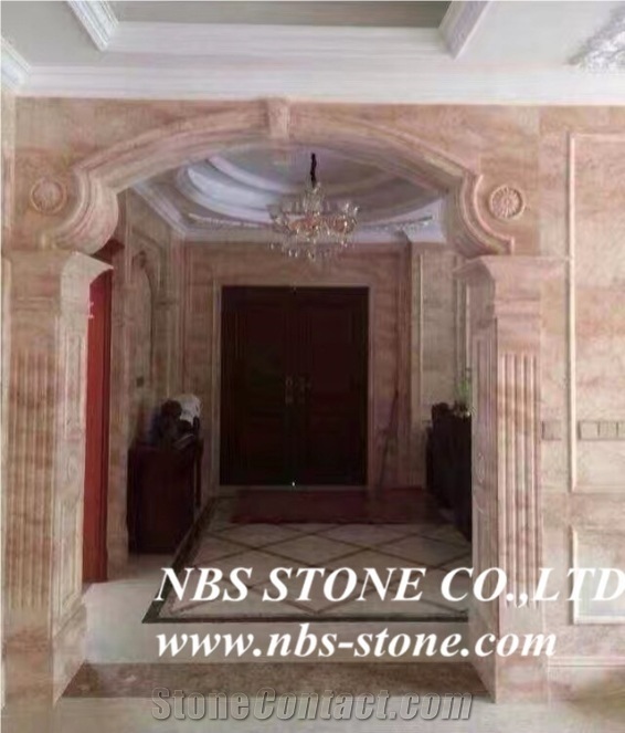 Kate White Marble,Kate Pink ,Polished for Wall and Floor Covering, Skirting, Natural Building Stone Decoration, Interior Hotel,Bathroom,Kitchentop,Villa, Shopping Mall Use