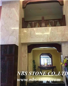 Kate White Marble,Kate Pink ,Polished for Wall and Floor Covering, Skirting, Natural Building Stone Decoration, Interior Hotel,Bathroom,Kitchentop,Villa, Shopping Mall Use