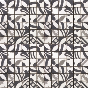 Encaustic Mosaic Cement Tile