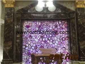 Amethyst Tiles & Slab /Amethyst Backlit Semiprecious /Purple Crystal Semiprecious Wall Tiles /Lilac Crystal Smiprecious Flooring Tiles /Purple Crystal Gemstone Slab /Purple Crystal Gemstone Panels