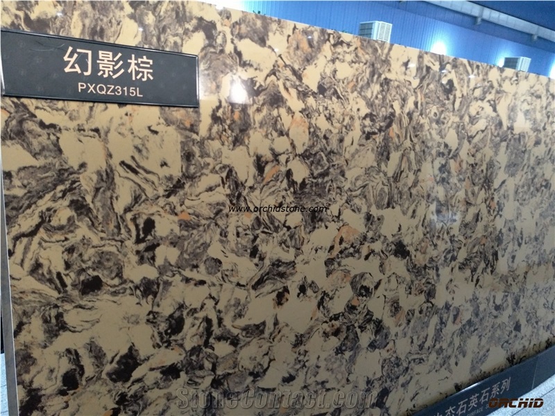 Beige Butterfly Quartz Stone Aritificial Stone Slabs & Tiles,Beige Butterfly Solid Surface,Beige Butterfly Engineered Stone