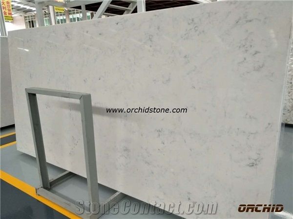 Carrara Bianca/White Quartz Stone Slabs & Tiles,Carrara Bianca/White Solid Surface,Carrara Bianca/White Engineered Stone,Carrara Bianca/White Artificial Stone for Kitchen Worktps,Countertops,Vanity To