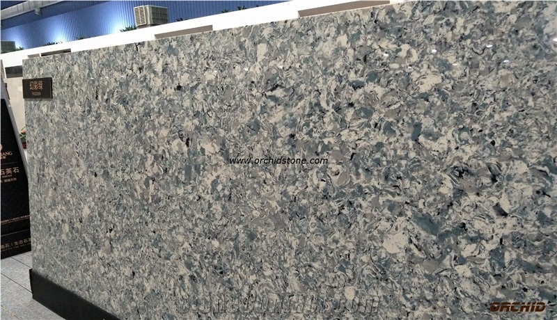 Fantasy Green Quartz Stone Slabs & Tiles,Fantasy Green Solid Surface Flooring Tiles and Wall Tiles,Fantasy Green Engineered Stone,Silestone,Caesarstone