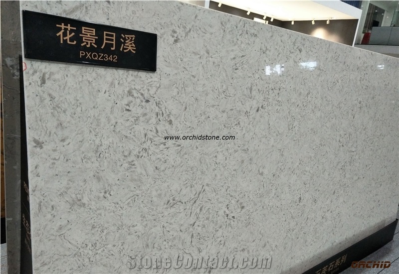 Rose White Quartz Stone Slabs & Tiles,Rose White Solid Surface Paving Tiles,Rose White Engineered Stone,Aritificial Stone for Kitchen Tops,Worktops,Bar Tops,Island Tops
