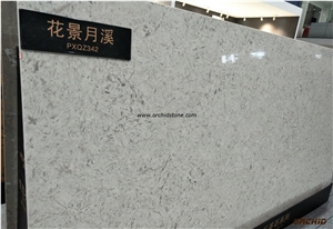 Rose White Quartz Stone Slabs & Tiles,Rose White Solid Surface Paving Tiles,Rose White Engineered Stone,Aritificial Stone for Kitchen Tops,Worktops,Bar Tops,Island Tops