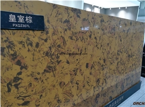 Royal Yellow Quartz Stone Slabs & Tiles,Royal Yellow Solid Surface Wall Cladding,Royal Yellow Engineered Stone for Bar Tops,Countertops,Work Tops,Island Tops