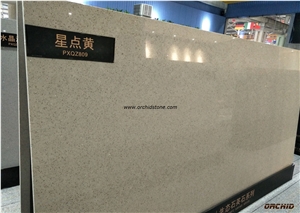 Silver Beige Quartz Slabs & Tiles,Crystal Beige Quartz/Solid Surface Flooring Tiles,Beige Galaxy Engineered Stone for Countertops,Vanity Tops,Bar Tops,Star Galaxy Beige Artificial Stone Kitchen Counte