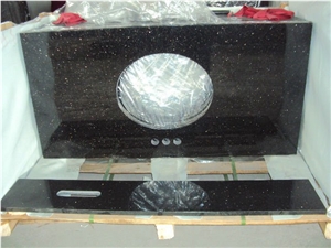 Black Galaxy Granite Bench Top, Kitchen Countertop