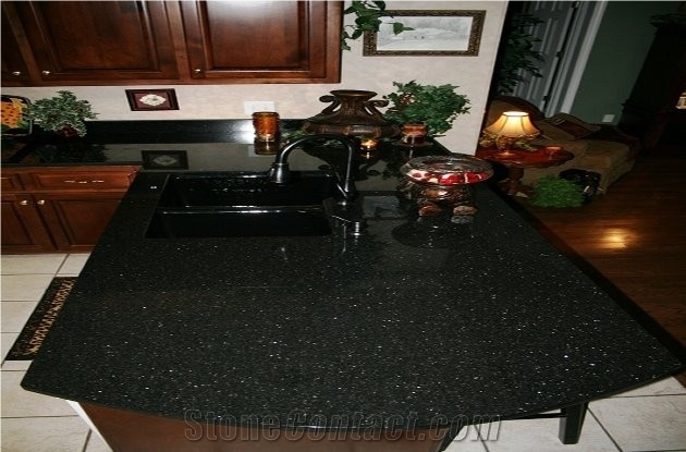 Black Galaxy Granite Countertop