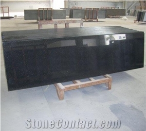 Black Galaxy Polished Granite Tiles and Slabs