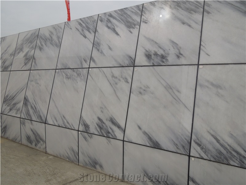 Blue Sky White Marble for Wall Tiles