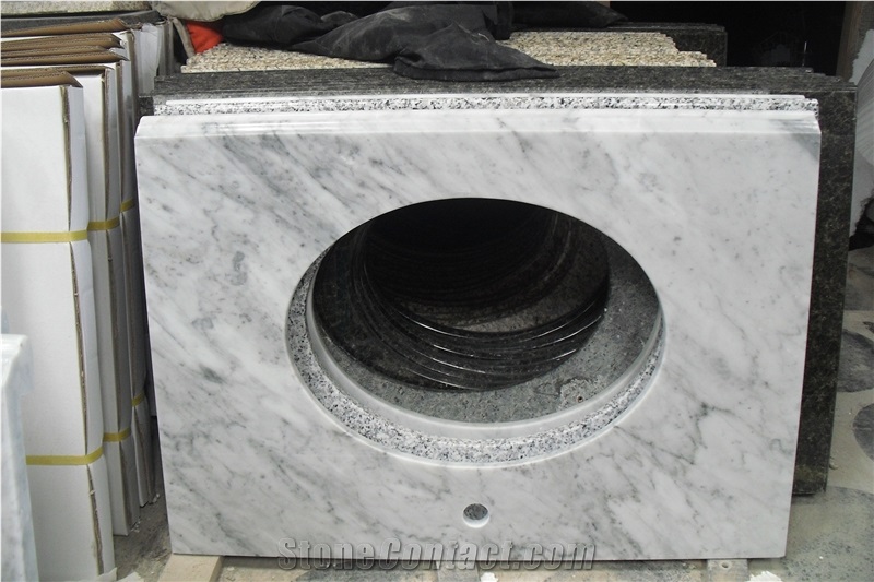Carrara White Bath Tops, Vanity Top