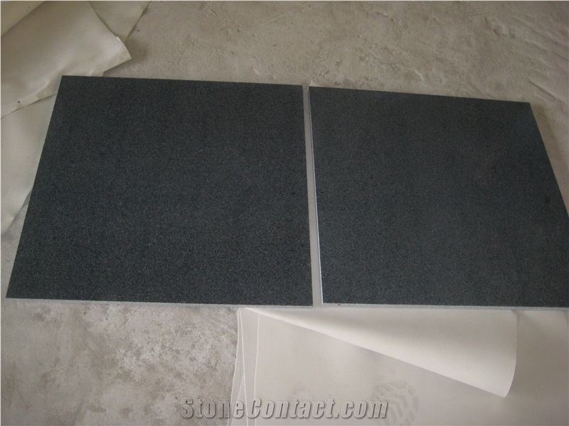 G654 Granite Polished Dark Grey Tile.