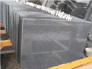 G654 Granite Polished Dark Grey Tile.