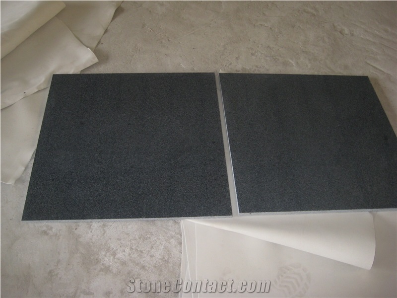 G654 Granite Polished Dark Grey Tile.
