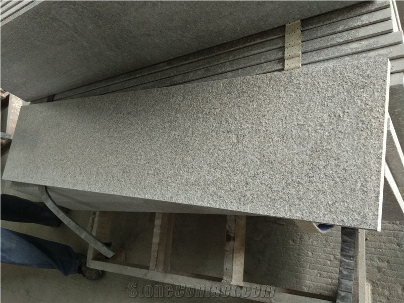 G681 Flamed and Brushed Granite Pink Tile