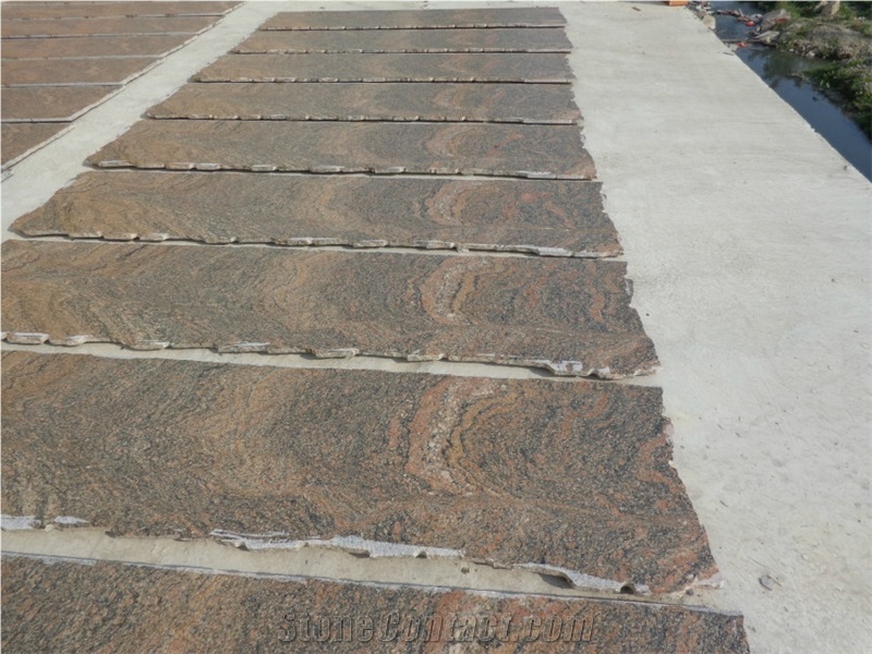Indian Multicolor Red Granite Slabs