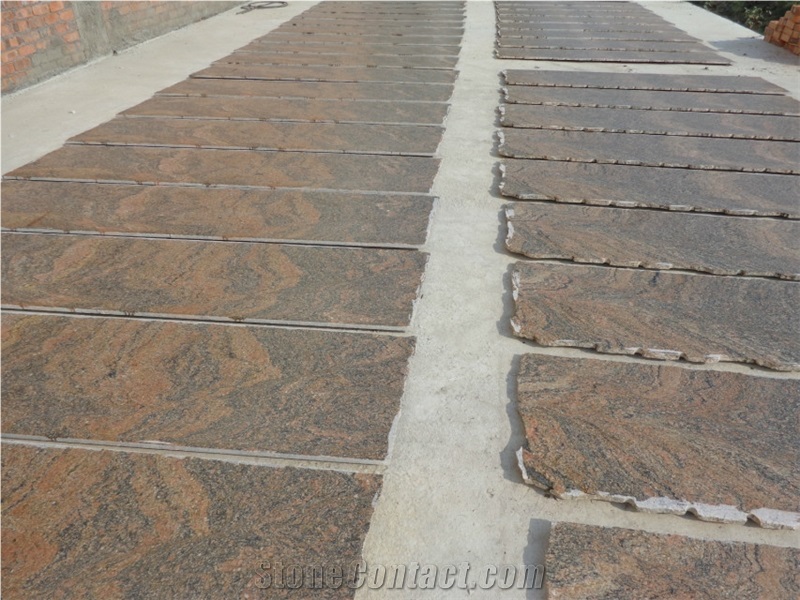 Indian Multicolor Red Granite Slabs