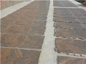 Indian Multicolor Red Granite Slabs