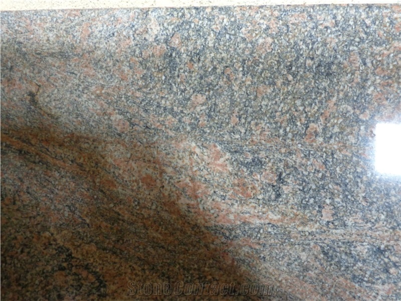 Indian Multicolor Red Granite Slabs