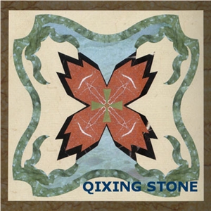 Marble Waterjet Flooring Medallion Square