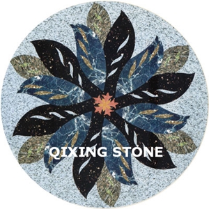 Marble Waterjet Medallion Tiles Round