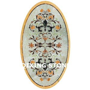 Marble Waterjet Medallion Tiles Round