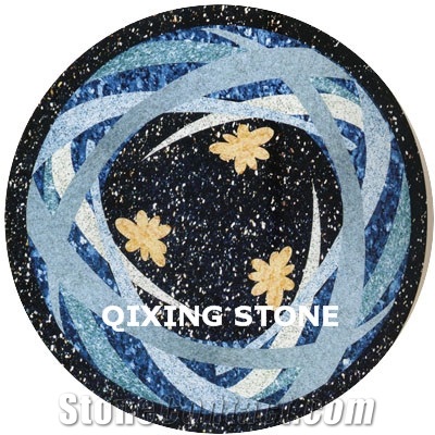 Marble Waterjet Round Medallion Geometry