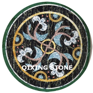 Marble Waterjet Round Medallion Geometry