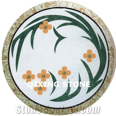 Marble Waterjet Round Medallion