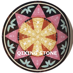 Mixed Marble Round Medallions Floor Tile Inlay Design Pattern Floor Tiles Mixed Marble Round Medallions Floor Tile Inlay Design Pattern Floor Tiles