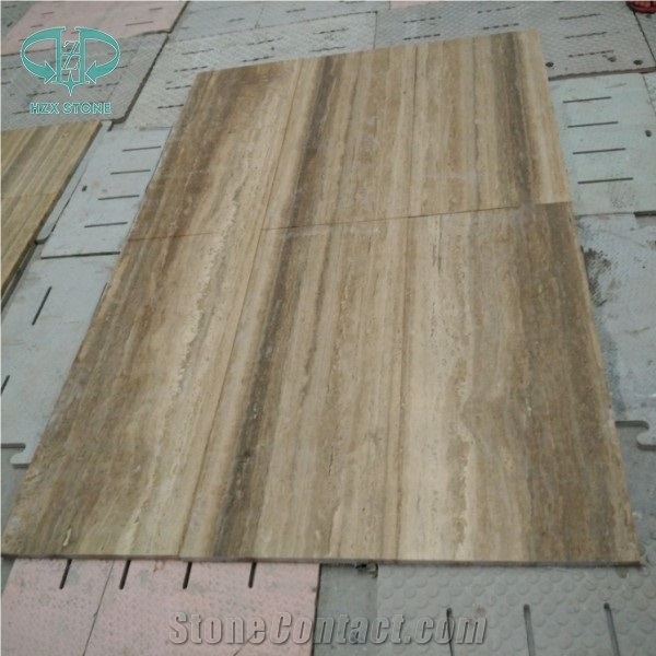 Abyaneh Travertine, Cream Travertine Vein Cut Tiles & Slabs, Beige Polished Travertine Floor Covering Tiles, Walling Tiles