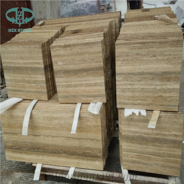 Abyaneh Travertine, Cream Travertine Vein Cut Tiles & Slabs, Beige Polished Travertine Floor Covering Tiles, Walling Tiles