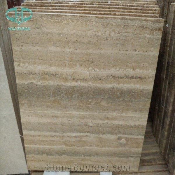 Abyaneh Travertine, Cream Travertine Vein Cut Tiles & Slabs, Beige Polished Travertine Floor Covering Tiles, Walling Tiles