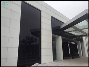 Black Nano Crystallized Glass Stone Slabs & Tiles for Wall Covering
