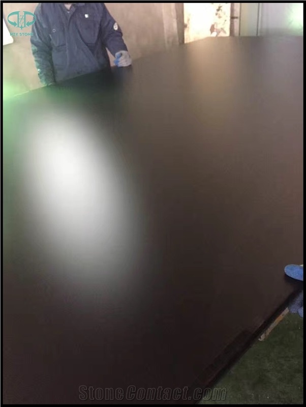 Black Nano Crystallized Glass Stone Slabs & Tiles for Wall Covering