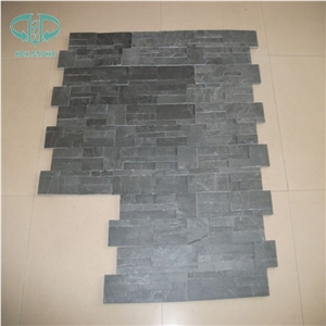 Black Yellow Golden Green Slate Panels Natural Split Slate Culture Stone Wall Cladding Decoration Veneer Tiles Ledge Stone