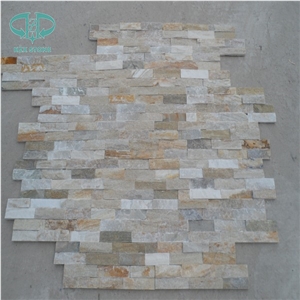 Black Yellow Golden Green Slate Panels Natural Split Slate Culture Stone Wall Cladding Decoration Veneer Tiles Ledge Stone